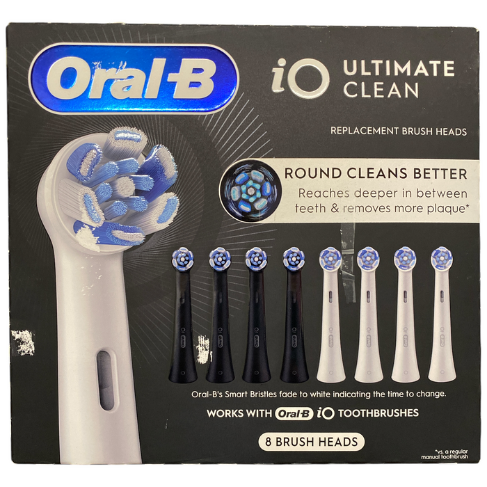 Oral-B iO Series Electric Toothbrush Replacement Brush Heads Ultimate Clean, 8ct