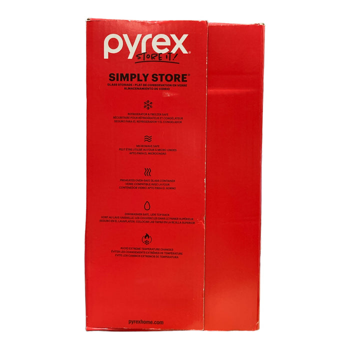 Pyrex Simply Store Glass Food Storage Containers with Lids, 30-Piece Set