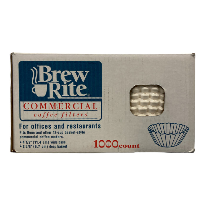 Brew Rite Commercial 12 Cup Basket Style Coffee Filters 1000ct