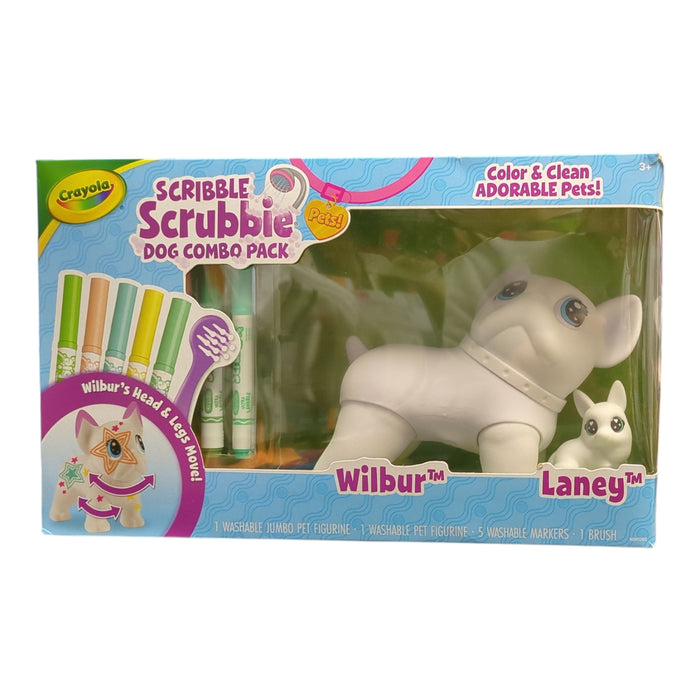 Crayola Scribble Scrubbie Pet with Washable Markers, Figurines, & Brush