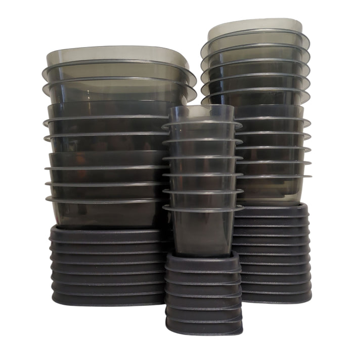 Rubbermaid Food Storage Containers with Easy Find Lids, SilverShield, 46pc