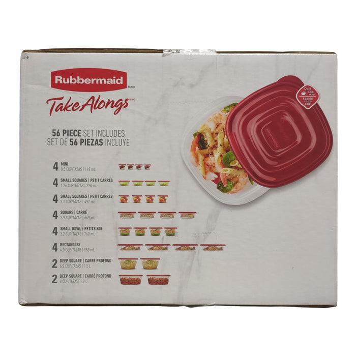 Rubbermaid TakeAlongs 56-Piece Food Storage Containers With Lids Set