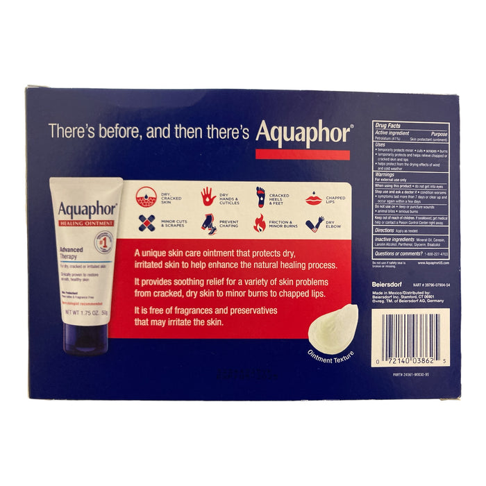 Aquaphor Advanced Therapy Healing Ointment, 1.75 oz, 4pk