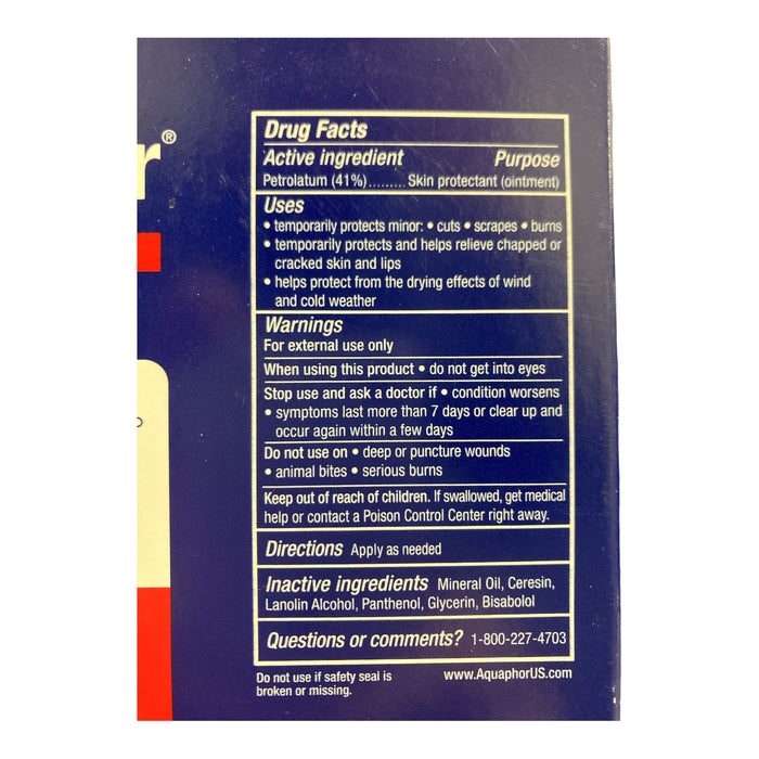 Aquaphor Advanced Therapy Healing Ointment, 1.75 oz, 4pk