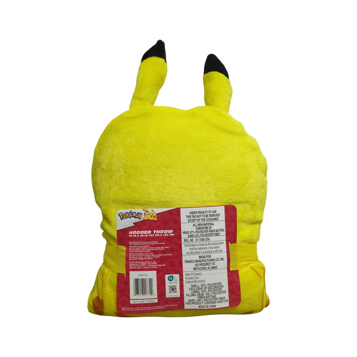 Franco Kids Licensed Plush Hooded Throw with Faux Fur Lining, 40"x50"