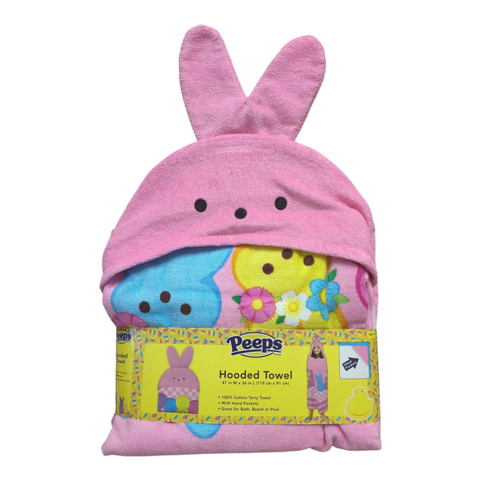 Franco Kids Character 100% Cotton Hooded Towel with Hand Pockets