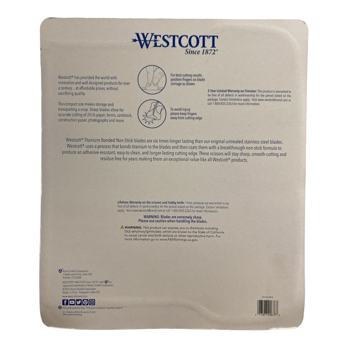 Westcott Paper Crafting Set, Blue and White, 9pc