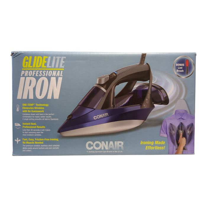 Conair GlideLite Prefessional Iron with 1 Temp Technology, GI605GD