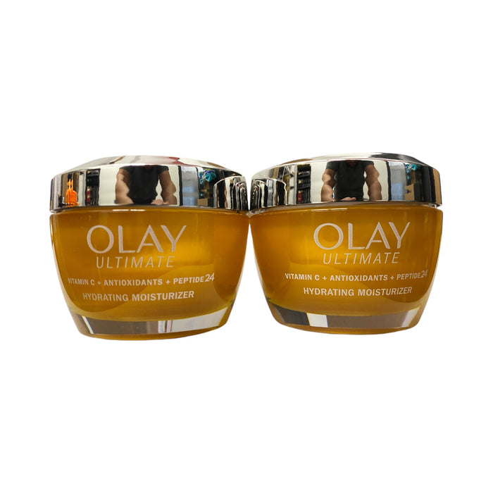 Olay Ultimate Vitamin C + Antioxidants + Peptide 24 Moisturizer 1.7 Oz (2 Pack)