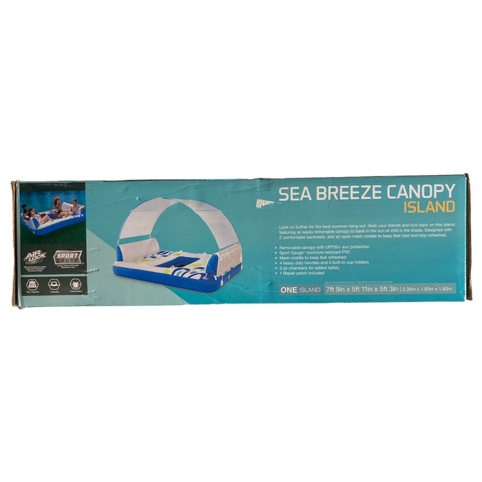 *Open Box* Intex Sea Breeze Island with Removable Canopy, 4 Person, 880lbs Cap.