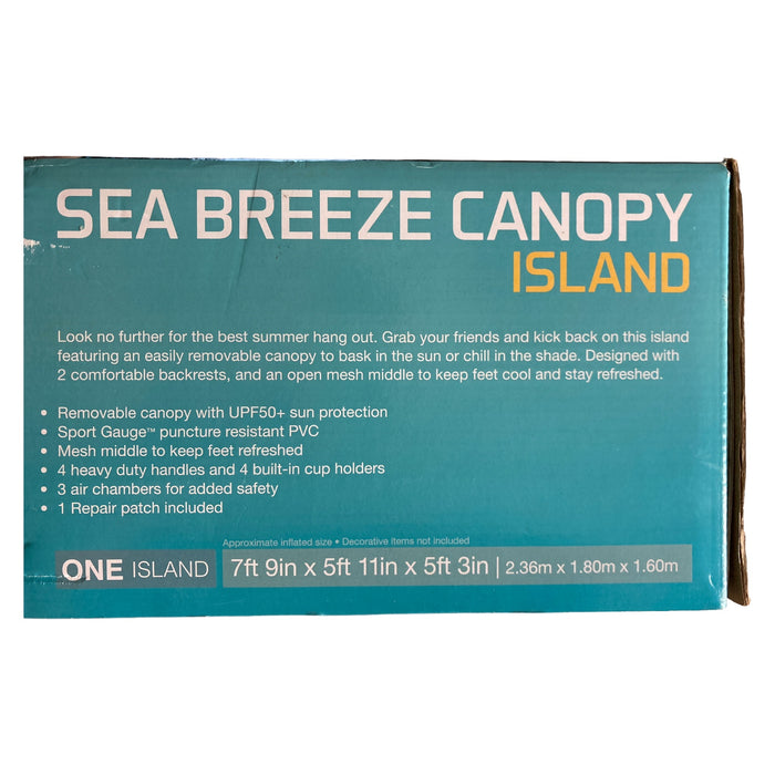 *Open Box* Intex Sea Breeze Island with Removable Canopy, 4 Person, 880lbs Cap.