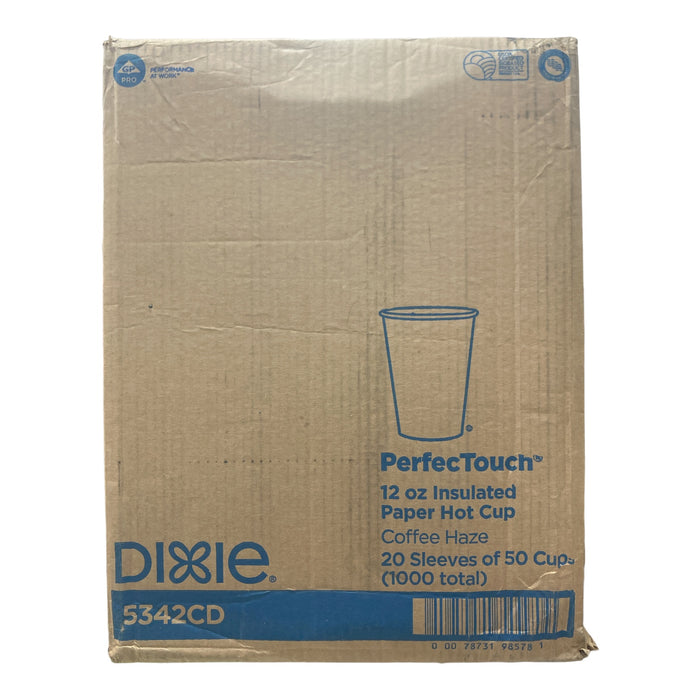 Dixie PerfecTouch Insulated Hot/Cold Paper Cups, 12oz, 1000ct, 5342CD