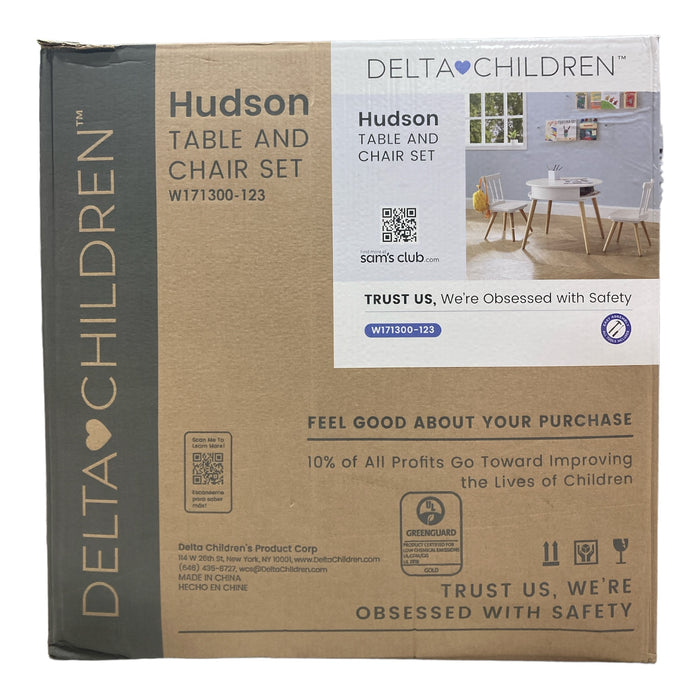 Delta Children Kids Hudson Storage Table and Chair Set