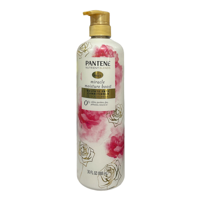 Pantene Miracle Moisture Boost Sulfate Free Rose Water Conditioner, 30 Fl Oz