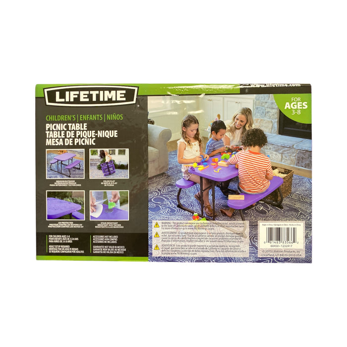 Lifetime Children's Folding Weather Resistant Indoor/Outdoor Picnic Table