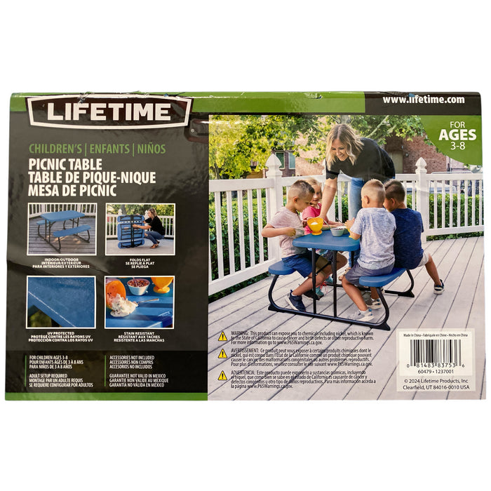 Lifetime Children's Folding Weather Resistant Indoor/Outdoor Picnic Table