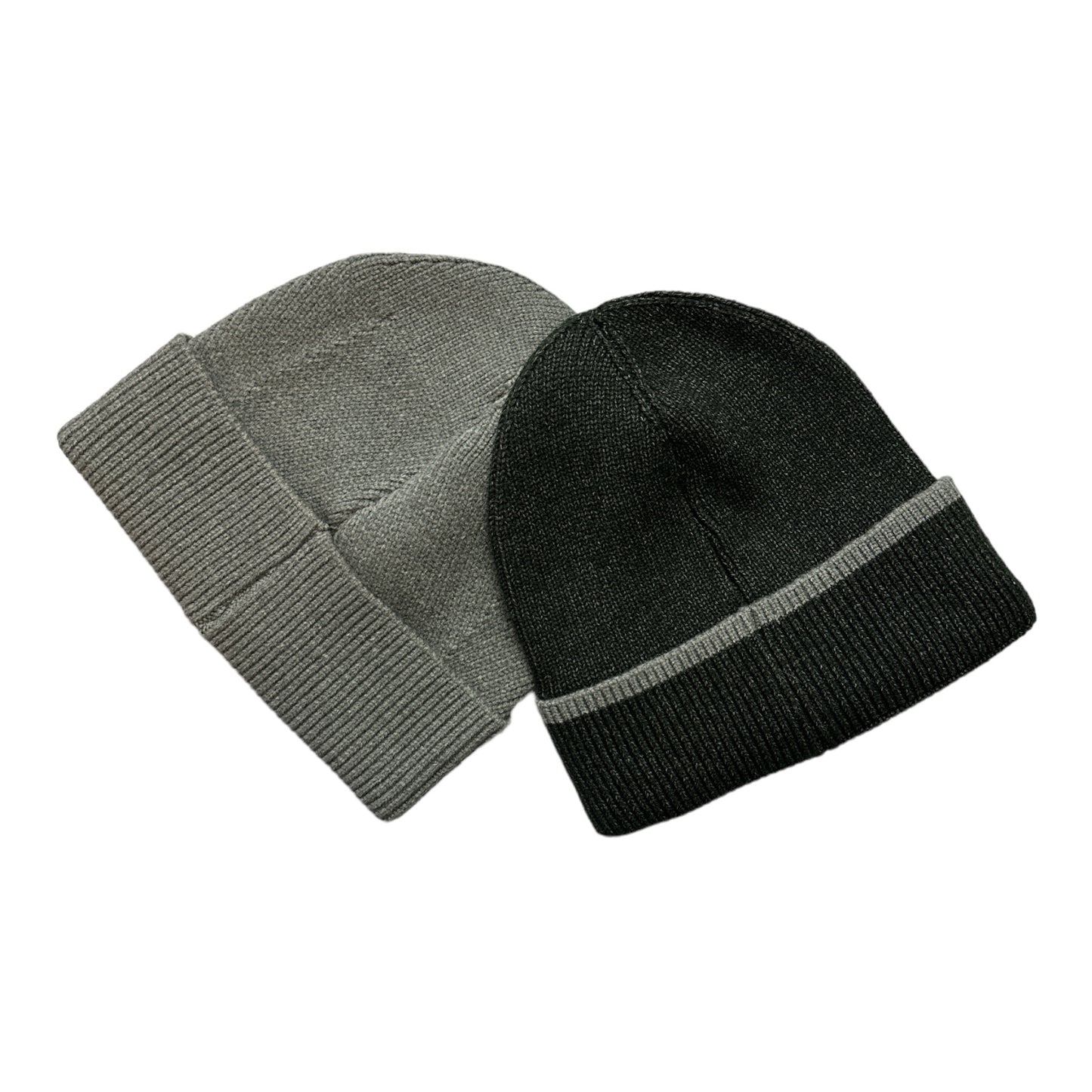 Free Country Men's One Size Fits Most 2-Pack Knit Stretch  Beanies
