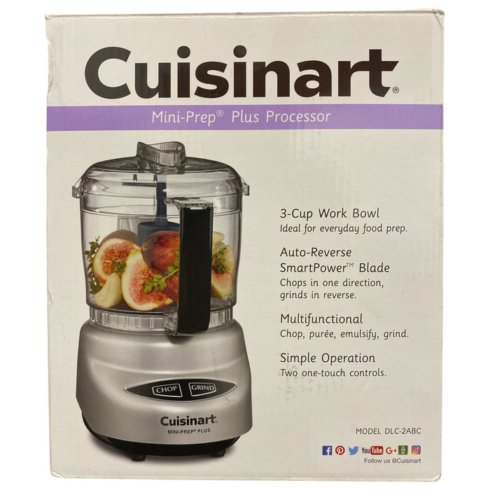 Cuisinart Food Processor, Mini-Prep Plus 3-Cup Food Chopper, DLC-2ABC