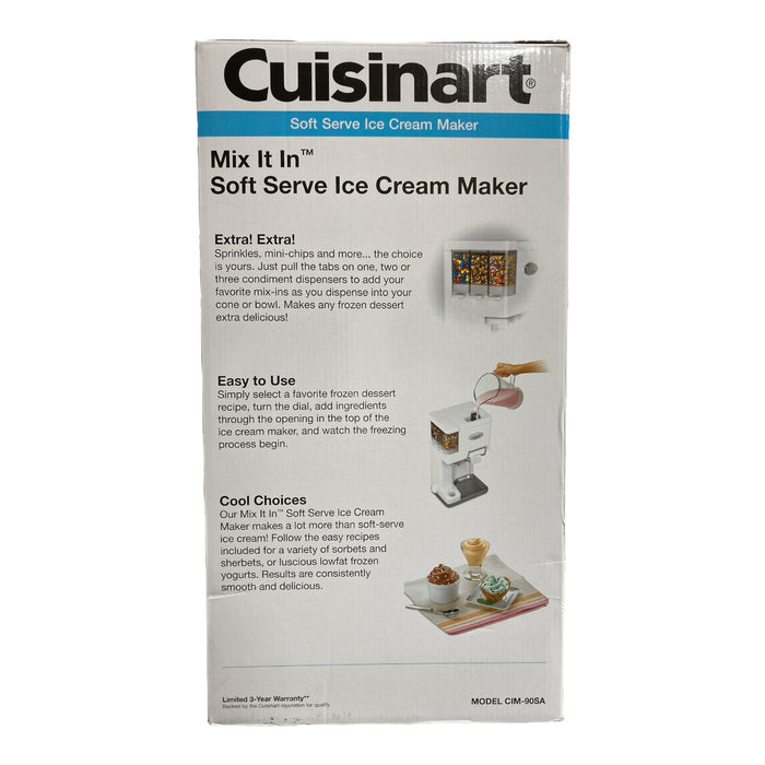 Cuisinart Mix It In Soft Serve Ice Cream Maker