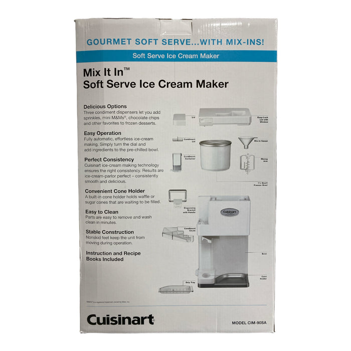 Cuisinart Mix It In Soft Serve Ice Cream Maker