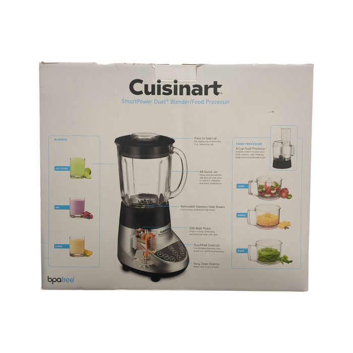 Cuisinart SmartPower Duet 500W Blender/Food Processor, Silver