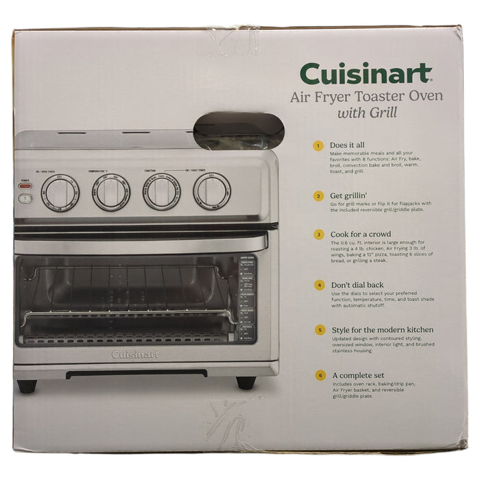 Cuisinart 8-in-1 Toaster Oven Air Fryer with Grill, TOA-70NAS