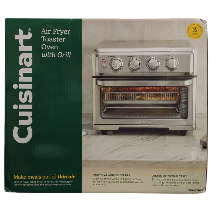 Cuisinart 8-in-1 Toaster Oven Air Fryer with Grill, TOA-70NAS
