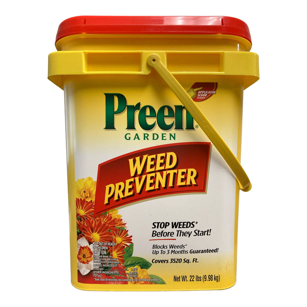 Preen Garden Weed Preventer 16 Lbs – Covers 2,560 Sq Ft – Ready To Use