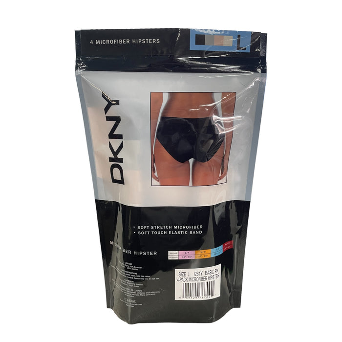DKNY Ladies 2 Pack Wireless Microfiber Plunge Bra, Black/Ballerina XL 