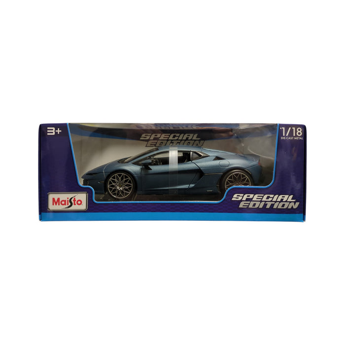 Maisto Special Edition 1/18 Die-Cast Metal Lamborghini Temerario, Matte Blue