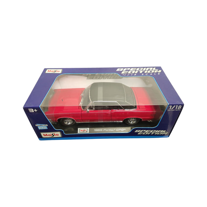 Maisto Special Edition 1/18 Scale Die Cast Metal 1965 Pontiac GTO, Red
