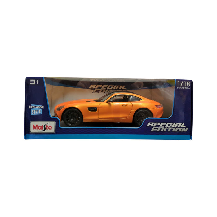 Maisto Special Edition 1/18 Scale Die Cast Metal Mercedes-AMG GT, Orange