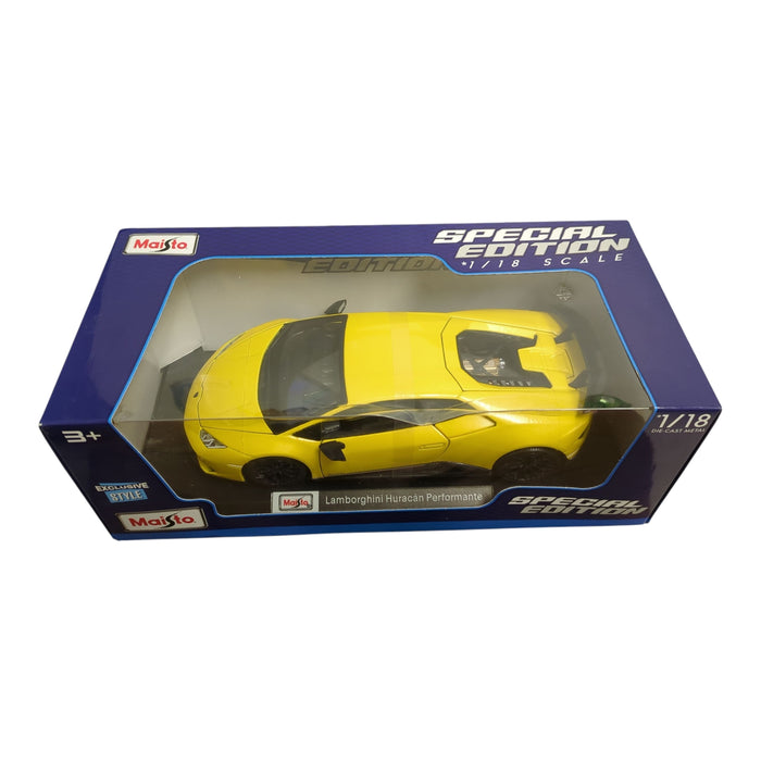 Maisto Special Edition 1/18 Scale Die Cast Metal Lamborghini Huracan Performante
