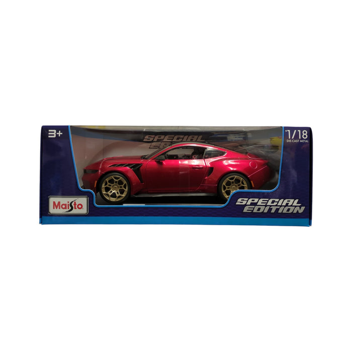 Maisto Special Edition 1/18 Scale Die Cast 2025 Ford Mustang GTD, Red