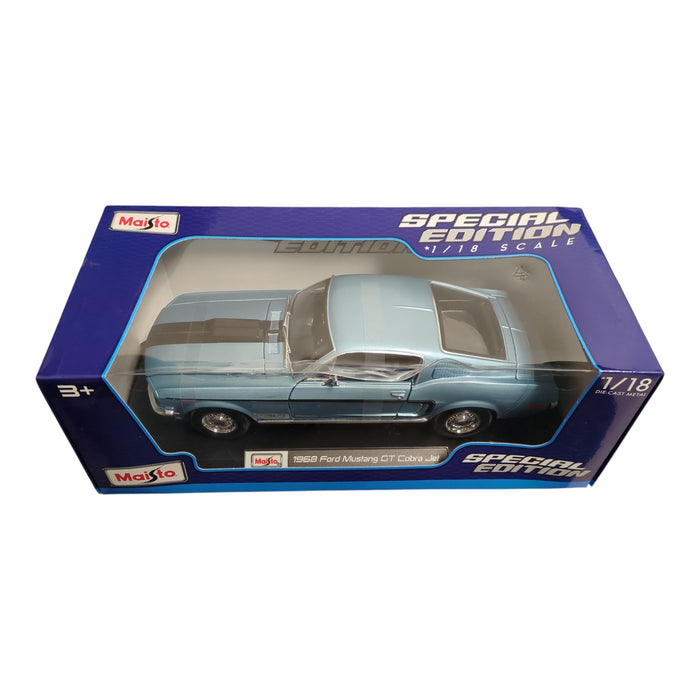 Maisto Special Edition 1/18 Scale Die Cast Metal, 1968 Ford Mustang GT Cobra Jet