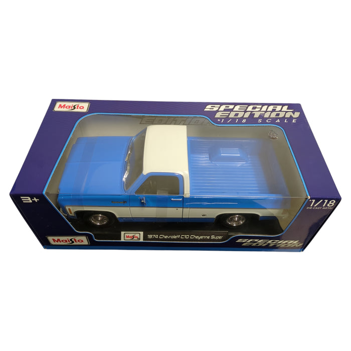 Maisto Special Edition 1/18 Scale Die Cast Metal 1974 Chevy C10 Cheyenne Super