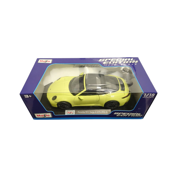 Maisto Special Edition 1/18 Scale Die Cast Metal, Porche 911 Targa 4 GTS (992.2)