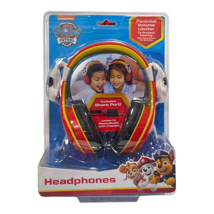 Paw Patrol Kids Wired Adjustable Headphones, Parental Volume Limiter