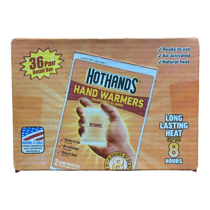 HotHands 8 Hour Air Activated Disposable Hand Warmers, 36 Pair