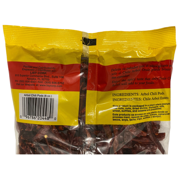 Orale! Arbol Pepper Pods, Family Pack, 8oz