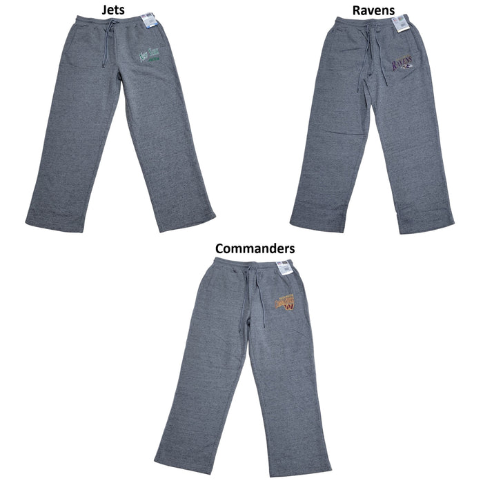 NFL Adult Drawstring Pockets Relaxed Fit Comfortable Soft Fleece Pants