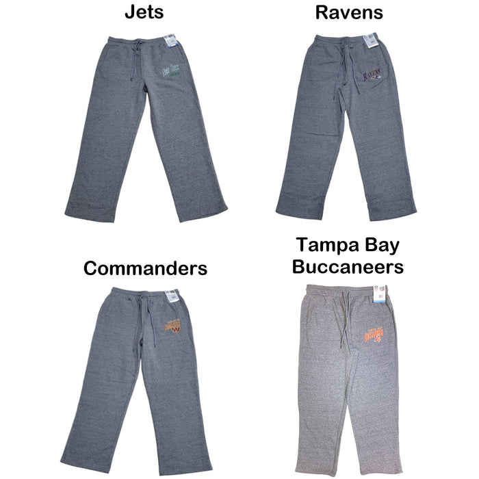 NFL Adult Drawstring Pockets Relaxed Fit Comfortable Soft Fleece Pants