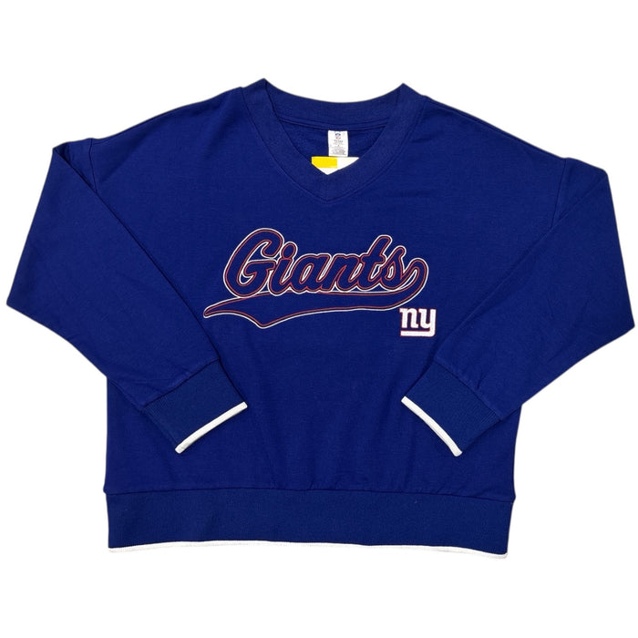 NFL Women's Relaxed Fit V-Neck Pullover Sweatshirt