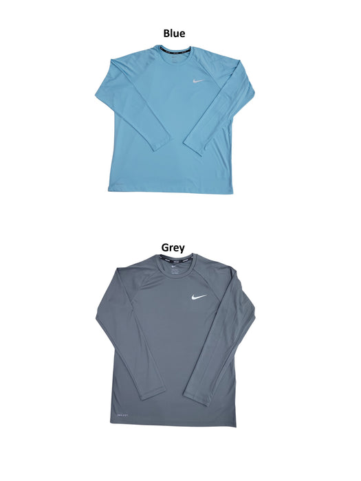 Nike Men's Crewneck UPF 40+ Dri-Fit Long Sleeve Swim Shirt