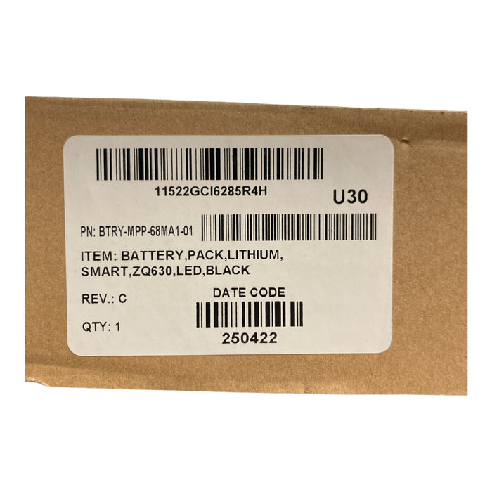 Zebra ZQ630 Mobile Printer Replacement Rechargeable Battery, BTRY-MPP-68MA1-01