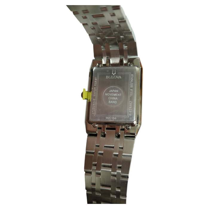 Bulova Men's Modern 45mm Watch, Black Dial, Silver Tone Bracelet, 96C150