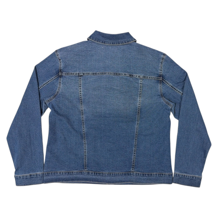Seven7 Women's Midweight Relaxed Fit Denim Trucker Jacket