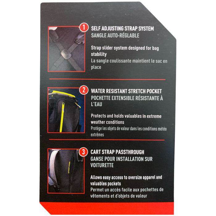 TaylorMade TM22 FlexTech Stand Golf Bag, N7898901, Black/Blue/White