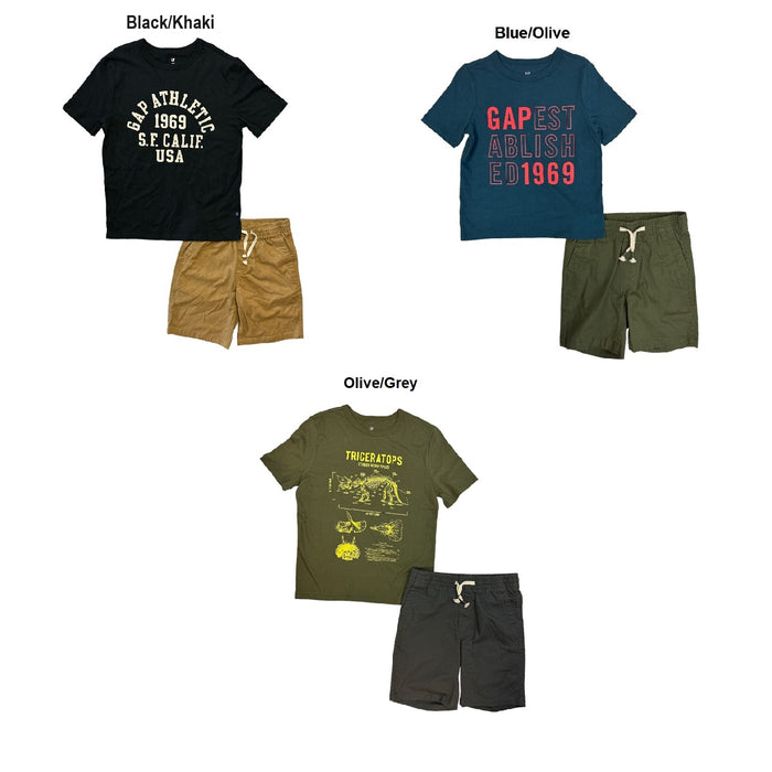 GAP Boy's 2-Piece Short Sleeve T-Shirt & Shorts Outfit Set