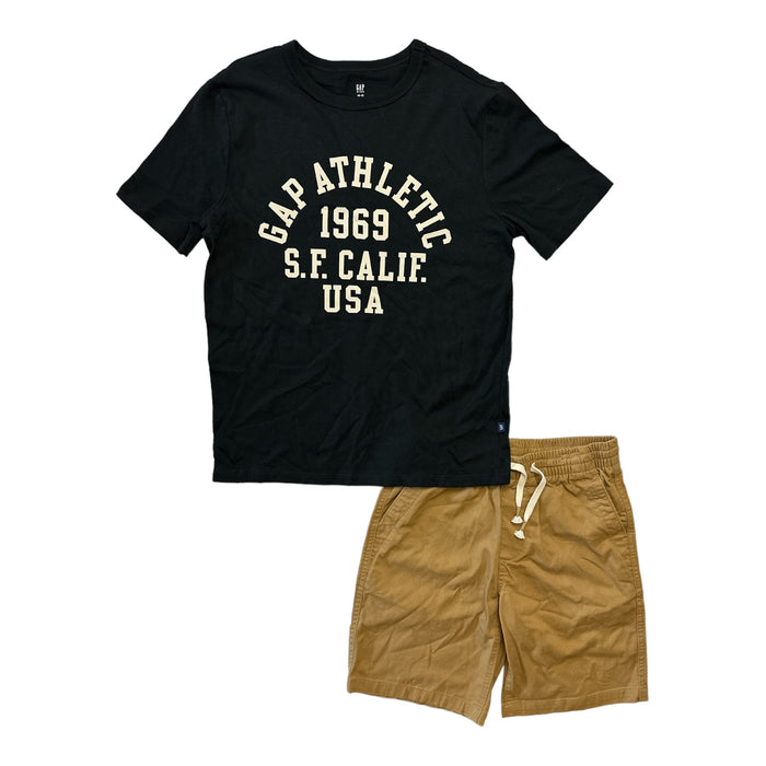 GAP Boy's 2-Piece Short Sleeve T-Shirt & Shorts Outfit Set